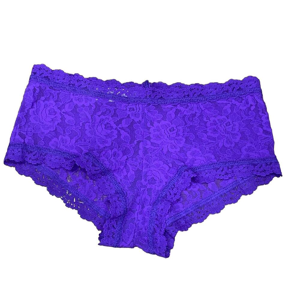 Hanky Panky Boyshorts Nylon Signature Lace Size XS